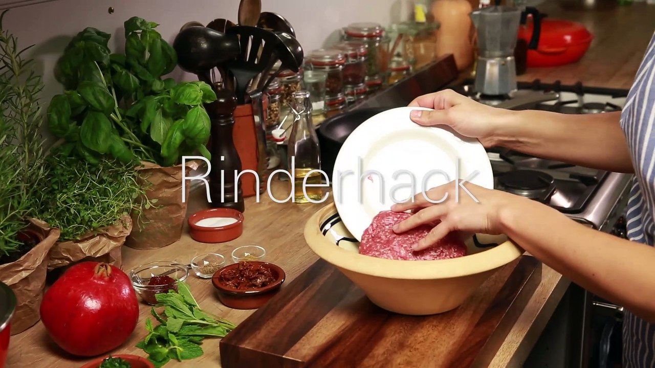 Rezept - Hackfleischkebabs mit Minz-Granatapfel-Joghurt