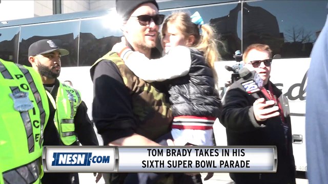 Tom Brady Celebrates Super Bowl 53 Parade With His Daughter