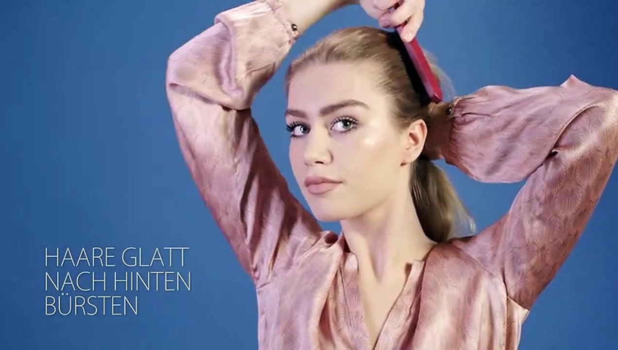 Frisurentrends Beauty-Tutorial: Eingedrehte Hochsteckfrisur - die Banane