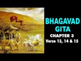Bhagavad Gita Chapter 3 Verse 13, 14 & 15 | Geeta Gyan by Lord Krishna | Artha