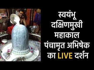 LIVE : स्वयंभू दक्षिणमुखी महाकाल पंचामृत अभिषेक का दर्शन | Mahakal Panchamrit Abhishek | Artha