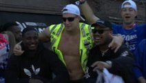 Gronk gets the Patriots' party started