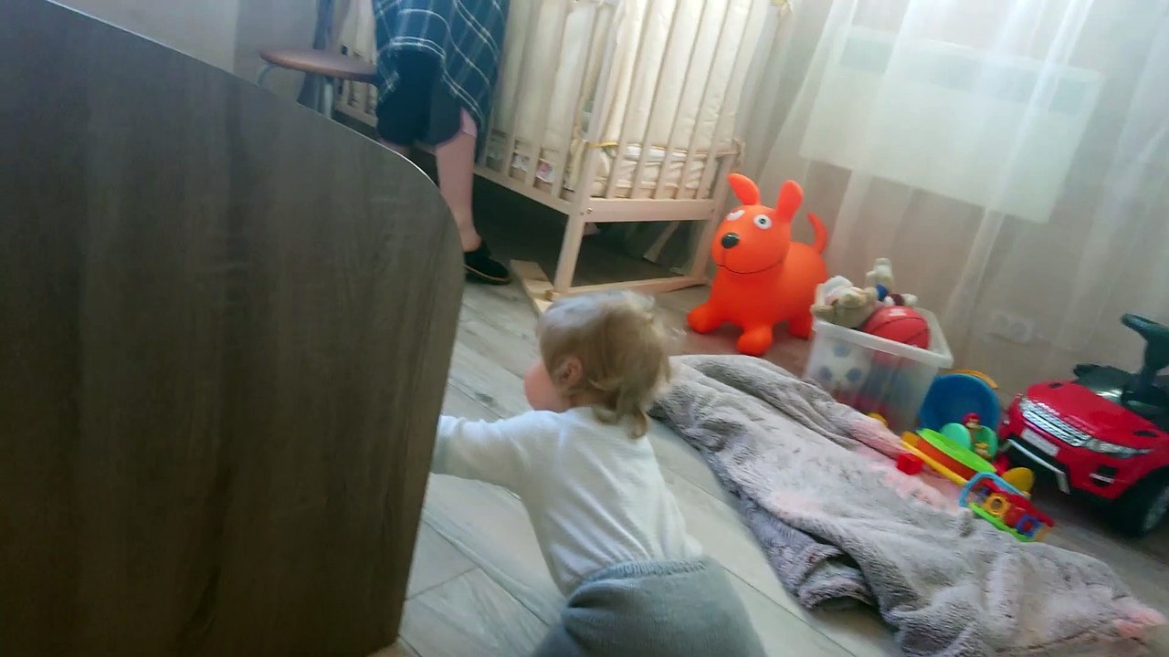 Baby Arthur is trying to free his friend husky from the cage.