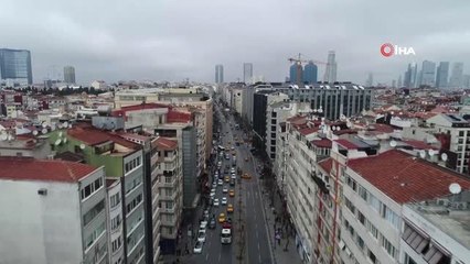 Şişli'de Sit Alanı İlan Edilen Bölge Havadan Görüntülendi