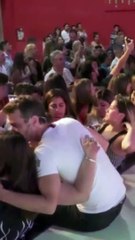 Pedro y Paula saludando a la gente - 06 de Enero