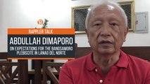 Rappler Talk: Abdullah Dimaporo on expectations for the Bangsamoro Plebiscite in Lanao del Norte