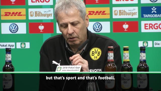 'That's just football' - Favre philosophical as Dortmund crash out of cup