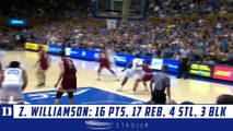 Zion Williamson Highlights: Boston College-Duke 2019