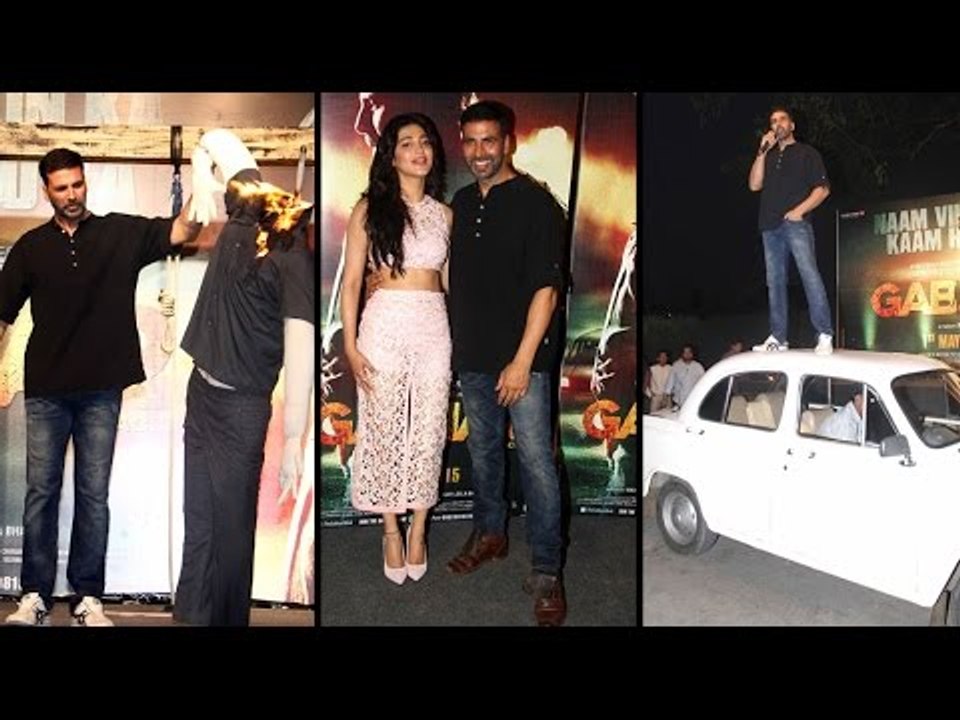 Hot Actors, Akshay Kumar And Shruti Haasan Launch 'Gabbar Is Back'