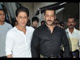 Salman Khan with Shahrukh Khan spotted at Mehboob Studio for Bigg boss 9 Shoot