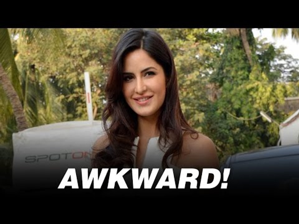 Katrina embarrassed when asked about the hug with Ranbir!