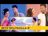 Sunny Leone and Rannvijay Singh introducing 3 male contestants at the launch of Mtv Splitsvilla 9