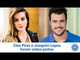 [VIDA DOS FAMOSOS] Cleo Pires e Joaquim Lopes foram vistos juntos