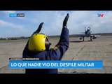 Lo que nadie vio del desfile militar