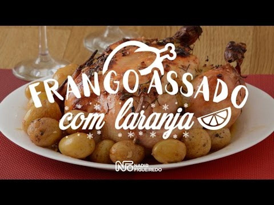 Receita: Frango Assado com Laranja