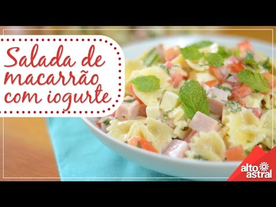 Receita: Salada de Macarrão com Iogurte