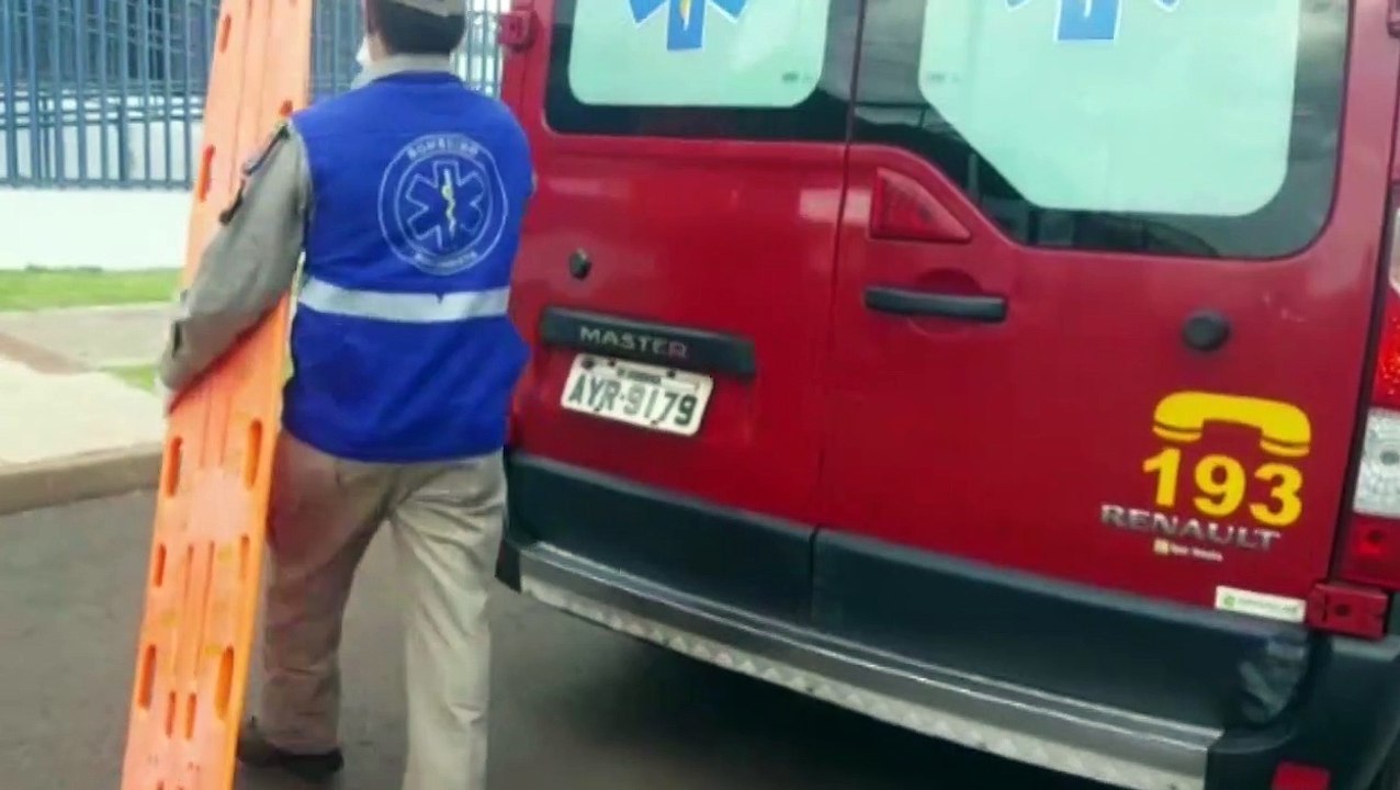 Menino de três anos fica ferido ao bater a cabeça