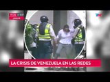 Policías le roban a manisfestantes venezolanos mientras los detienen
