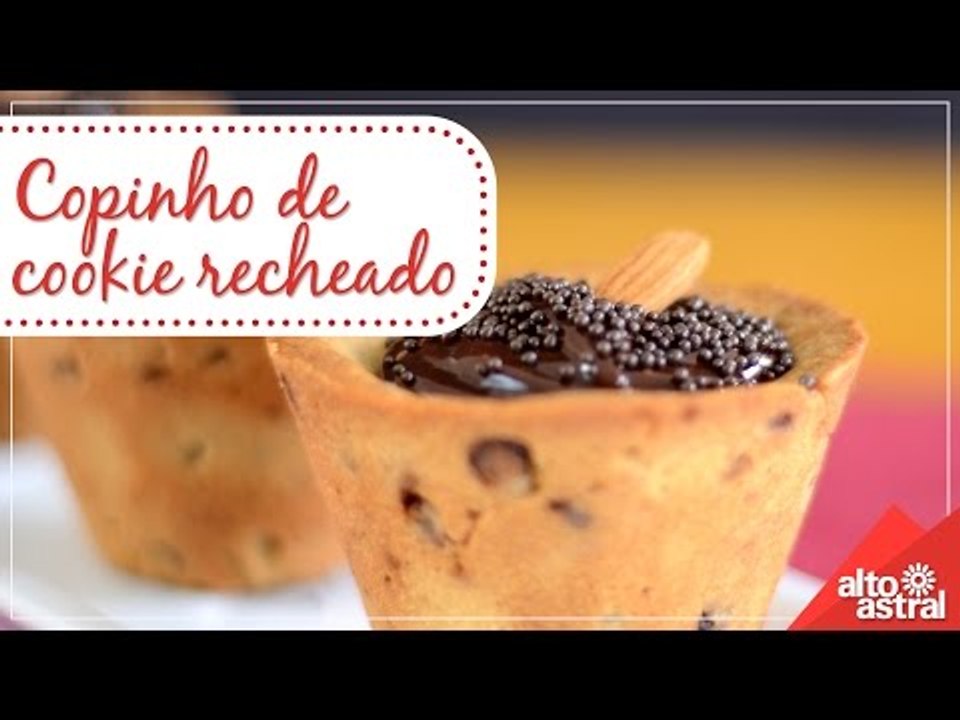 Receita: Copinho de Cookie Recheado