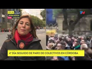 Cuarto día de paro de transporte en Córdoba