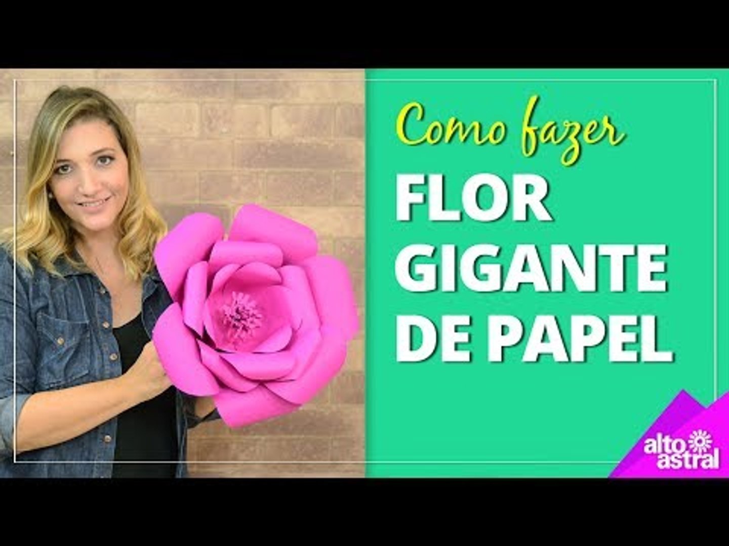 Como fazer flor gigante de papel - Vídeo Dailymotion