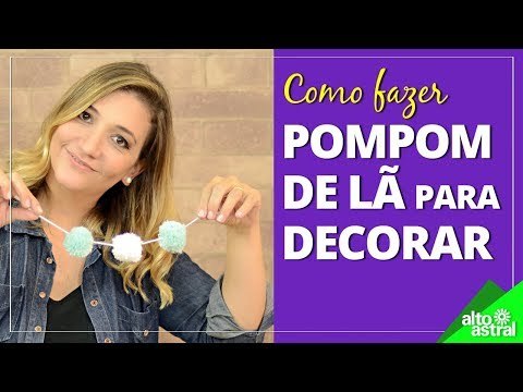 Aprenda a fazer pompom de lã decorativo