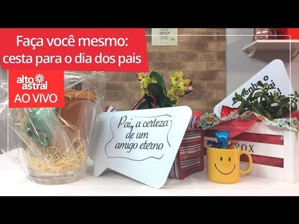 Sem dinheiro no dia dos pais? Aprenda a fazer essas cestas personalizadas.