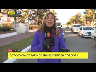 Octavo día de paro de transportes en Córdoba