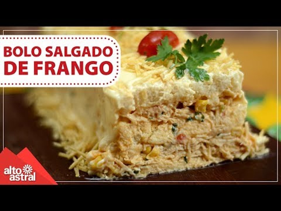 Como fazer Bolo salgado de frango | Receita