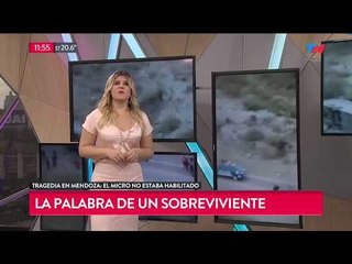 Tragedia en Mendoza: "El micro venía muy rápido", dijo un sobreviviente