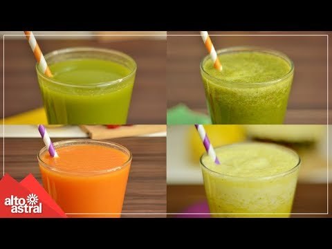 Como fazer 4 sucos saudáveis | Receitas