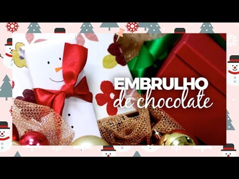 Como fazer embrulho de chocolate - DIY