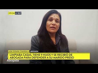 Limpiaba casas, tiene 9 hijos y se recibió de abogada para defender al marido preso