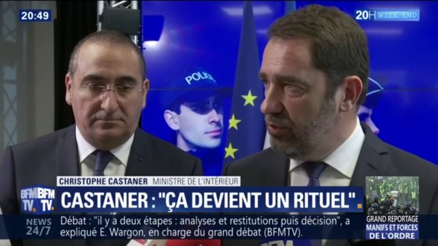 Christophe Castaner sur les gilets jaunes: Ça devient un rituel, la manifestation du samedi