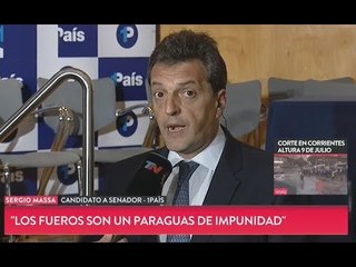 Massa y Stolbizer renunciaron a los fueros