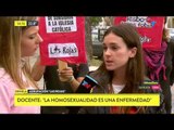 Escandalosas palabras de un docente: 