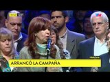Cristina Kirchner lanzó su campaña en Mar del Plata