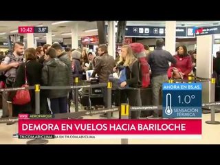 Demoras en Aeroparque por la ola de frío en todo el país