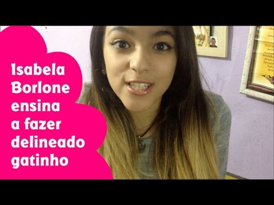 Isabel Borlone, do clube de garotas todateen, ensina como usar o delineador gatinho