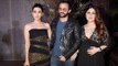 Pregnant Kareena Kapoor with Saif Ali Khan and Karishma Kapoor at Manish Malhotra Birthday Party