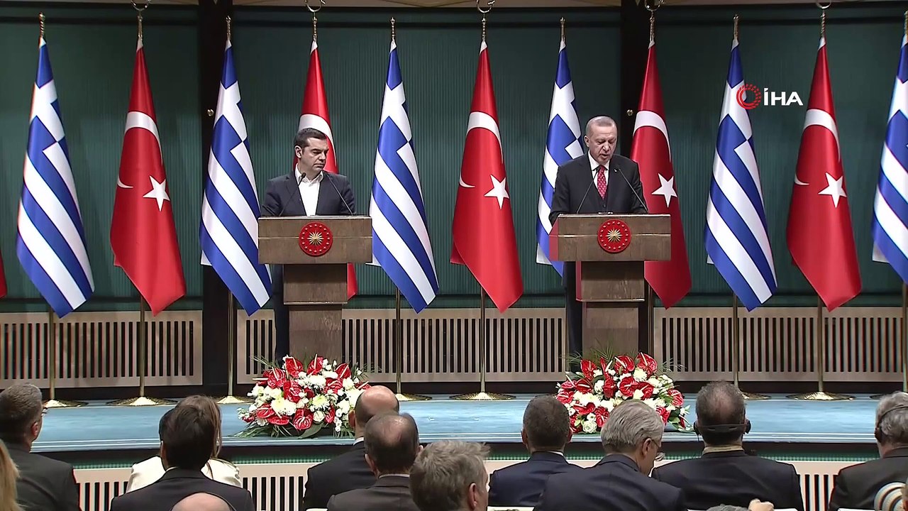 Cumhurbaşkanı Erdoğan ve Çipras'tan Ortak Açıklama