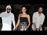 Watch! Ranveer Singh and Deepika Padukone partying with co-star Shahid Kapoor