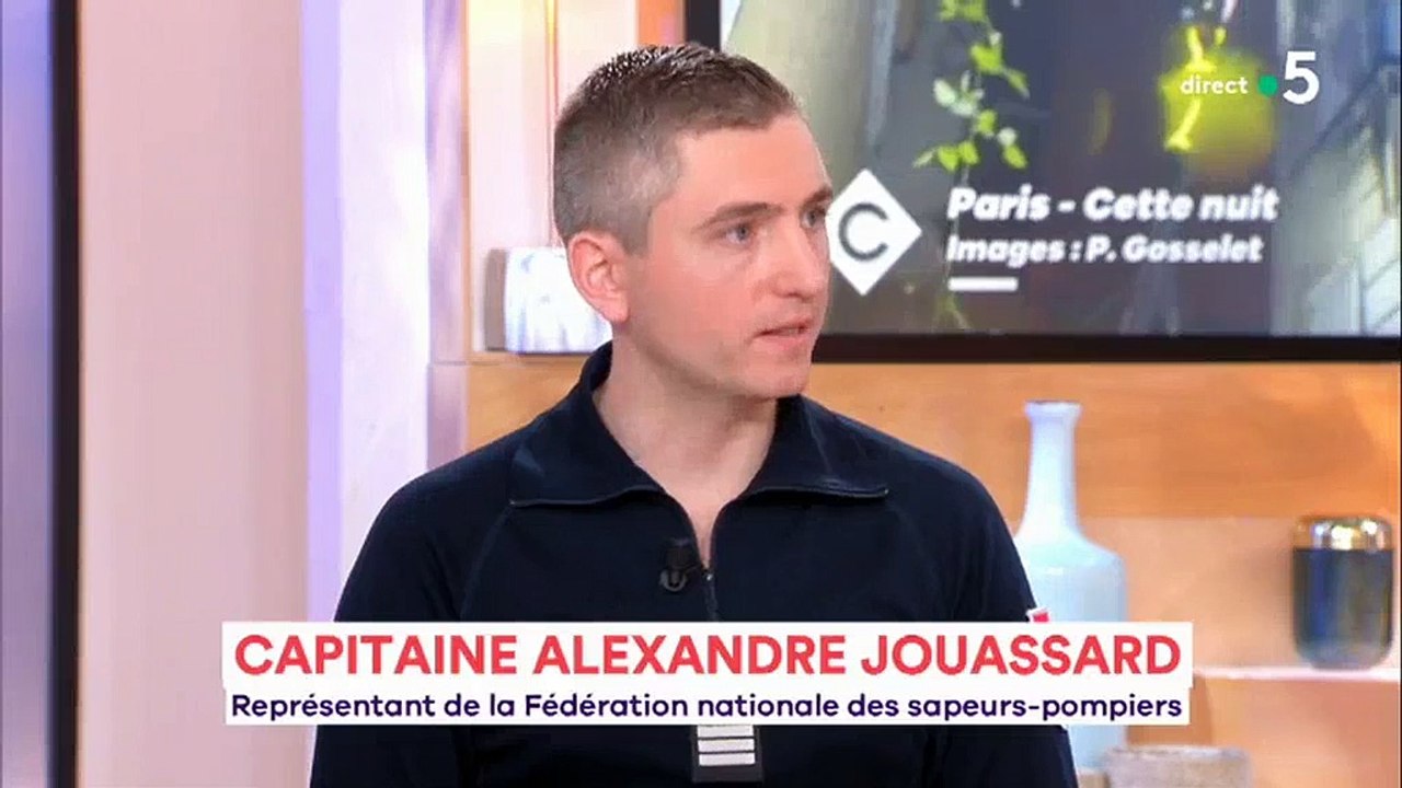 Incendie : L'émotion du Commandant Alexandre Jouassard qui vise les agressions de pompiers en forte hausse - Regardez