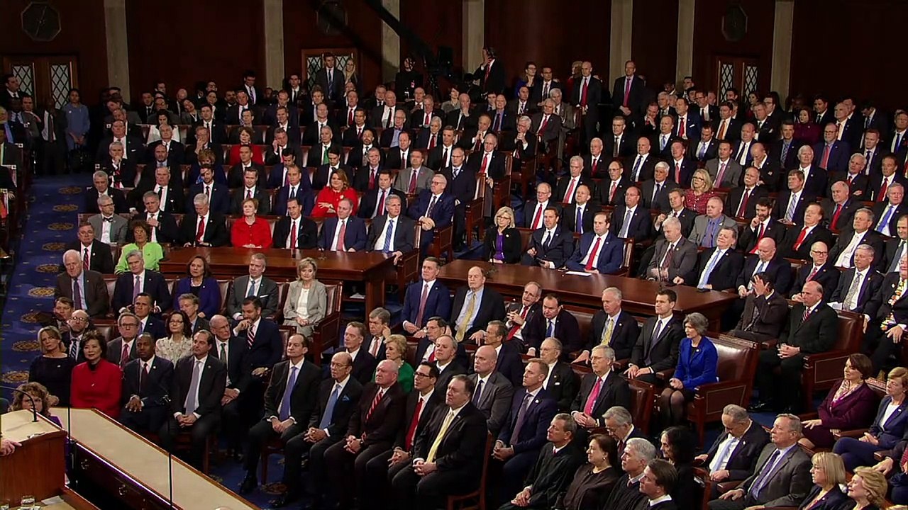 Trump beharrt in kongressrede auf grenzmauer