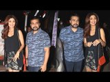 Shilpa Shetty with hubby Raj Kundra in Bandra