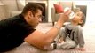 Salman Khan Feeding & Playing With Ahil In London Hotel Room  Super CUTE Video- Dabangg Tour 20