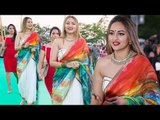 Sonakshi Sinha Leaked Look For Upcoming Movie With Diljit Dosanjh And Lara Dutta