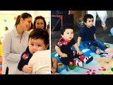 Kareena's CUTE Baby Taimur Playing With Tusshar Kapoor's Baby Laksshya