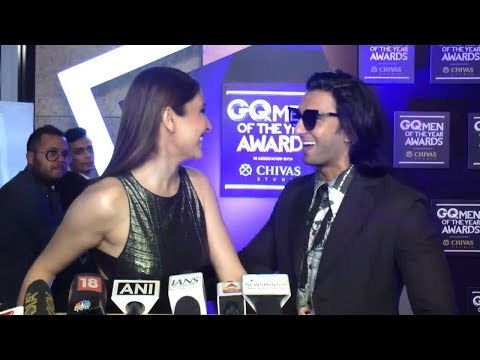 Ranveer Singh & Anushka Sharma's FUNNY Moments At GQ Men The Year Awards 2017 Red Carpet