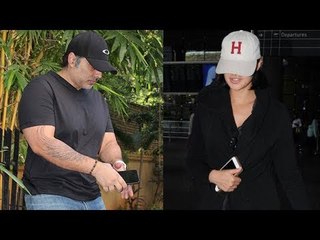 Uday Chopra and Nargis Fakhri spotted hiding their faces from the paparazzi